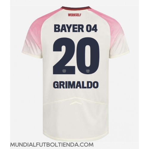 Camiseta Bayer Leverkusen Alejandro Grimaldo #20 Segunda Equipación Replica 2025-26 mangas cortas